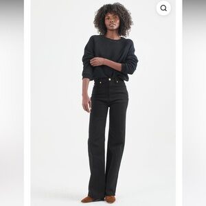 Jamie Haller crease black jeans 26